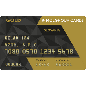GOLD karta Slovakia spoločnosti SLOVNAFT, a.s.