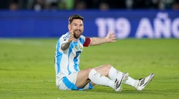 Lionel Messi v zápase Paraguaj - Argentína