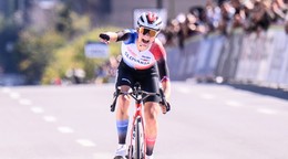 Slovenská cyklistka Viktória Chladoňová počas pretekov do 23 rokov na MS 2026.