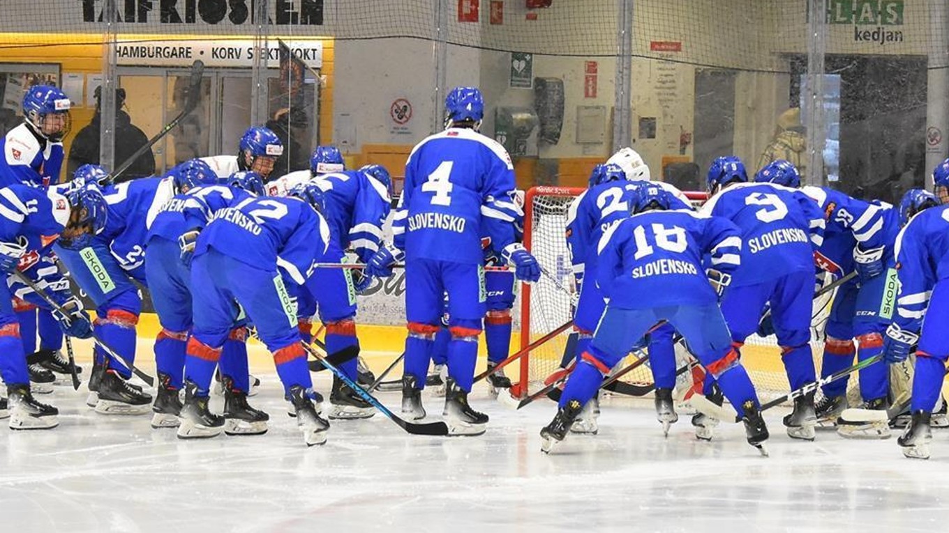 Slovenskí hokejisti do 17 rokov.