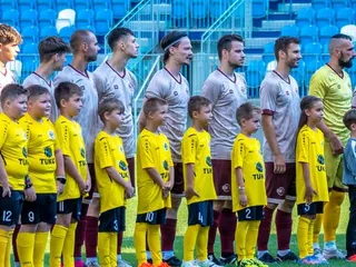 Futbalisti OŠK Kolíňany.