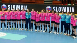Na snímke reprezentantky Slovenska.