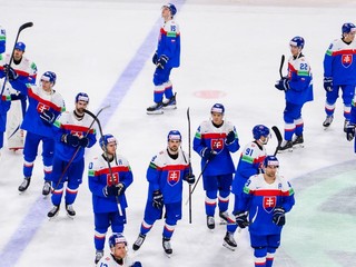 Slovenskí hokejisti na MS v hokeji 2025.