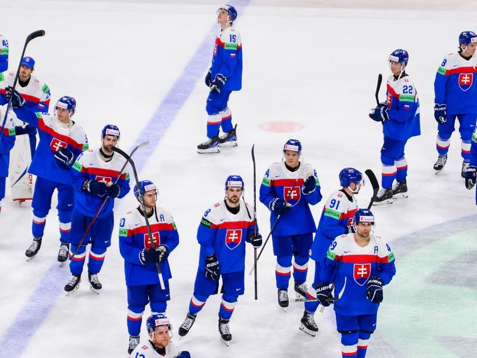 Slovenskí hokejisti na MS v hokeji 2025.
