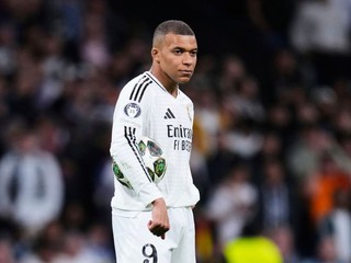 Kylian Mbappé v drese Realu Madrid.
