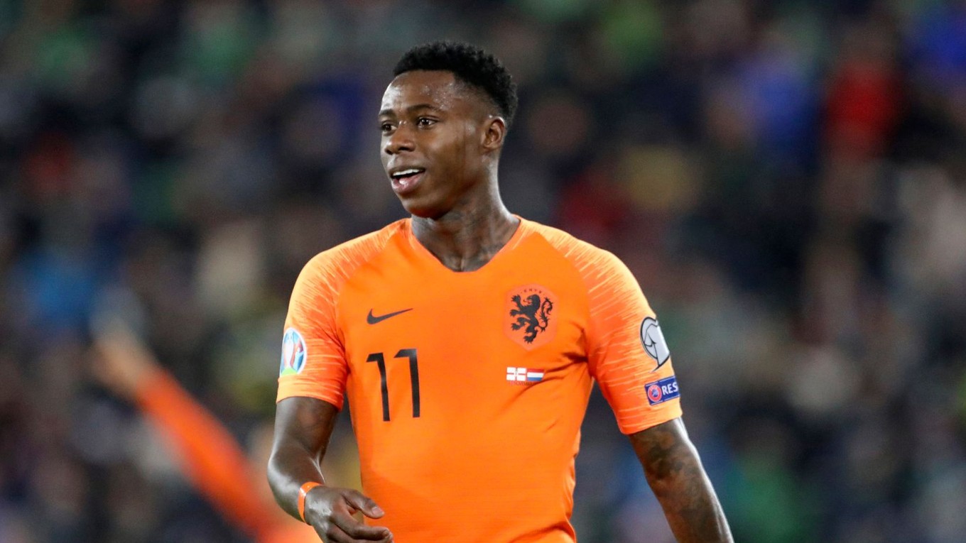 Quincy Promes v drese Holandska.