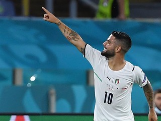Lorenzo Insigne sa teší po strelenom góle v zápase Turecko - Taliansko v skupine A na EURO 2020.