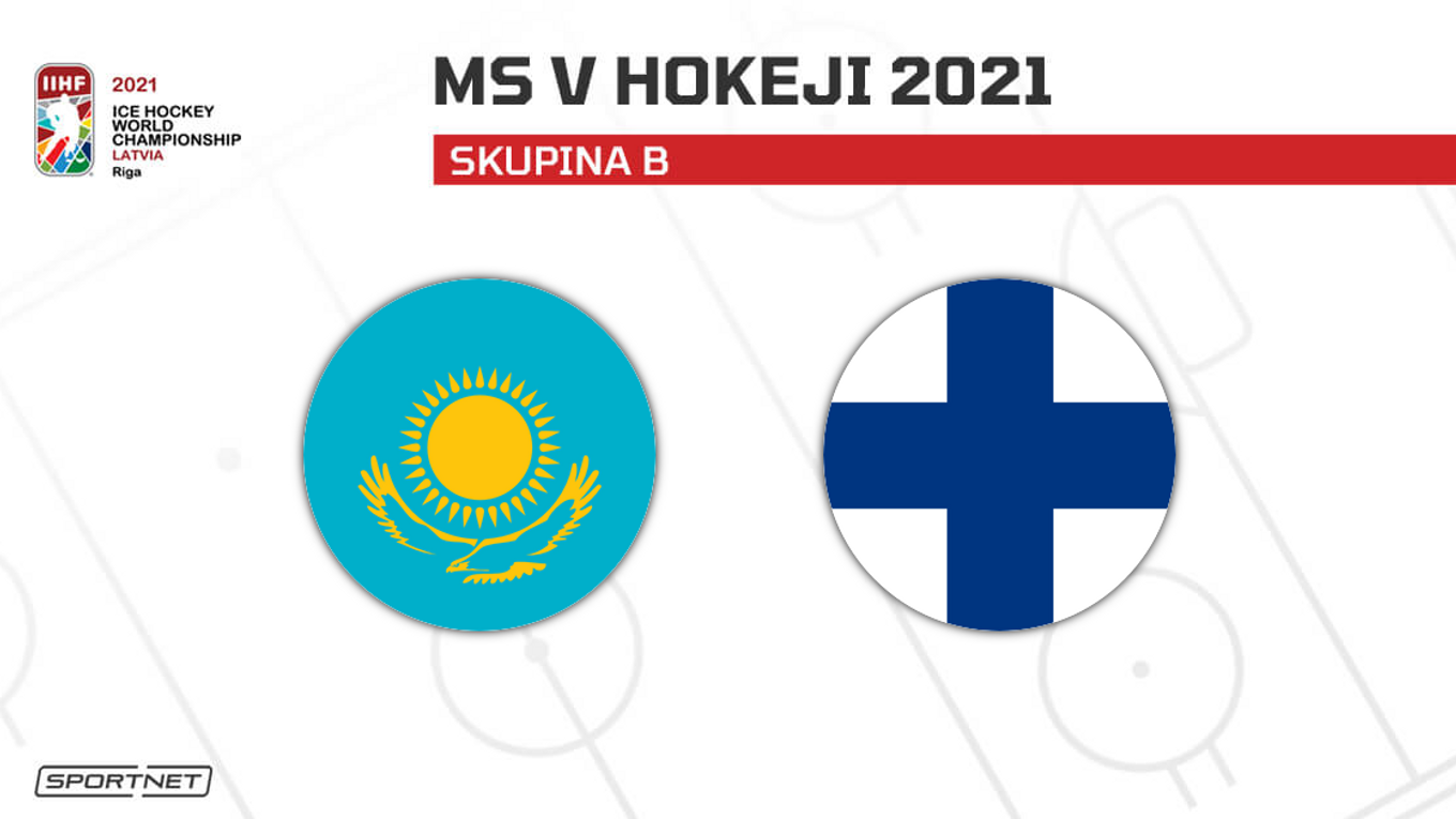 Kazachstan vs. Fínsko: ONLINE prenos z MS v hokeji 2021 dnes.