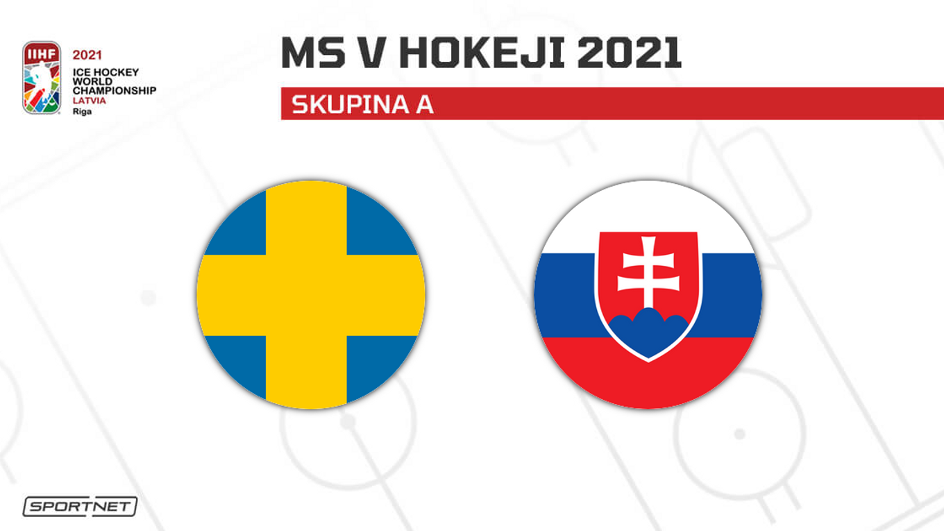 Slovensko vs. Švédsko: ONLINE prenos zo zápasu na MS v hokeji 2021 dnes.