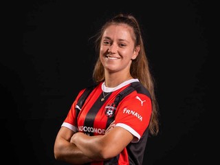 Jana Vajdová v drese Spartaka Trnava.