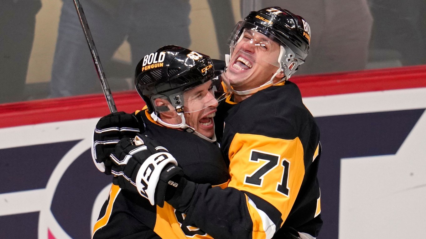 Sidney Crosby a Jevgenij Malkin.