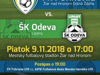 Príďte na futbal. Na stretnutie Pohronie - Lipany bude vstupné zadarmo!