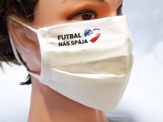 SFZ - Rúška pre fanúšikov futbalu s logom "Futbal nás spája."