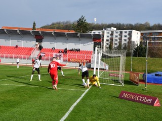 Snímka zo zápasu 20. kola MONACObet ligy MŠK Považská Bystrica - FC Petržalka (16.3.2024).