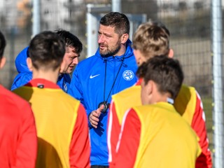 Juraj Pekár, tréner slovenskej futbalovej reprezentácie do 15 rokov (Šamorín, 3.3.2024).