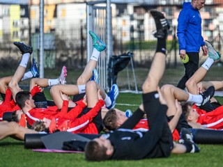 Ilustračná fotografia z tréningu reprezentácie U15 (Šamorín, 3.3.2024).