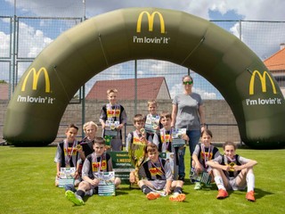 Snímka z krajského kola McDonalds Cupu 2024 v Jaslovských Bohuniciach.