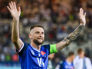 Na snímke Milan Škriniar.