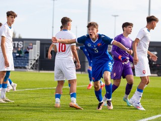 Tomáš Zemko sa teší po strelení jediného gólu zápasu Slovensko 16 – Česko 16 v Dunajskej Strede (1.10.2024)