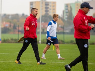 Martin Žamba na tréningu reprezentácie do 17 rokov v Šamoríne pred 1. fázou kvalifikácie ME 2025 (26.10.2024)