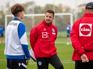 Martin Žamba na tréningu reprezentácie do 17 rokov v Šamoríne pred 1. fázou kvalifikácie ME 2025 (26.10.2024)