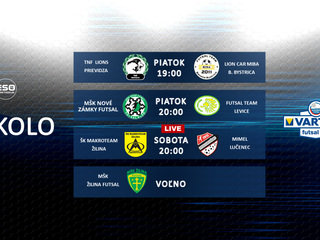 Preview 2. kola Varta Futsal ligy 2019/2020