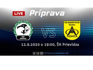 LIVE: TNF Prievidza - ŠK Makroteam Žilina