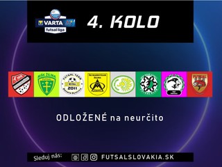 Slovenský futsal zatiaľ odkladá najbližšie kolo Varta Futsal Ligy