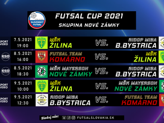 TV ESO v sobotu odvysiela dva zápasy FUTSAL CUP-u z Nových Zámkov
