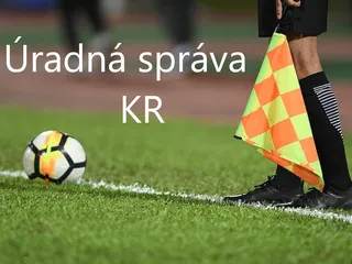 Úradná správa KR ObFZ N. Zámky č. 8 zo dňa 29.5.2025