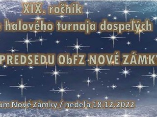 Vylosovanie, Propozície a Časový rozpis zápasov - XIX.ročník ZHT dospelých o Pohár predsedu ObFZ - 18.12.2022