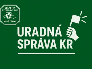 Úradná správa KR ObFZ N. Zámky č. 4 zo dňa 23.11.2025