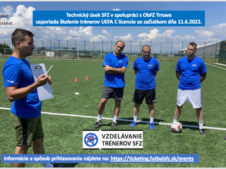 Školenie trénerov UEFA C licencie v ObFZ Trnava