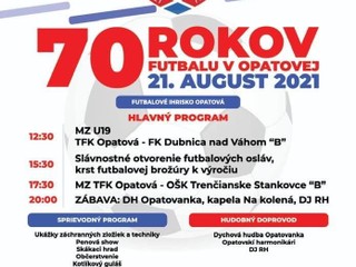 70 rokov futbalu v Opatovej