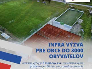 Infra výzva pre obce do 3000 obyvateľov