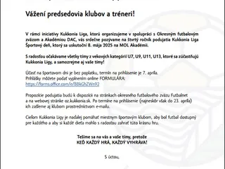 Pozvánka na 4. ročník Kukkonia športový deň