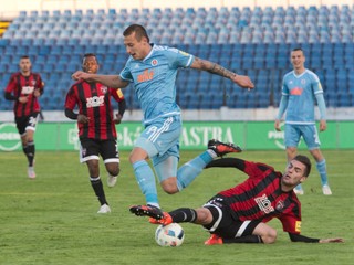 Adam Zreľák (v modrom drese) patrí k najväčším talentom slovenského futbalu.