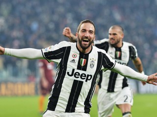 O víťazstve Juventusu Turín nad AS Rím rozhodol Gonzalo Higuaín.
