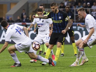 Sampdoria vyhrala na ihrisku Interu Miláno, Škriniar odohral celý zápas