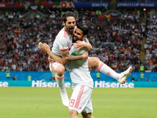 Španielsku pomohol šťastný moment, Irán zdolalo iba o gól