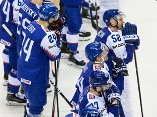 Slovenskí hokejisti na ilustračnej fotografii.