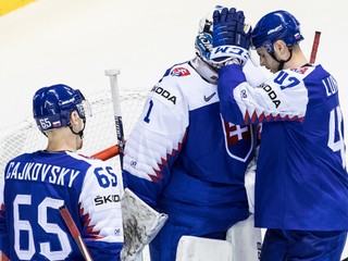 Momentka zo zápasu Slovensko - Fínsko na MS v hokeji 2019.