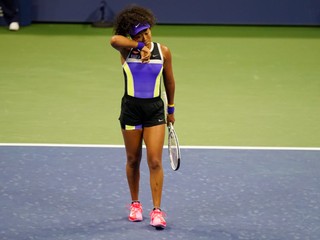 Naomi Osaková v 1. kole US Open 2020.