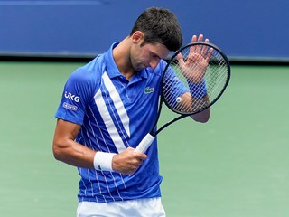 Novak Djokovič na US Open 2020.