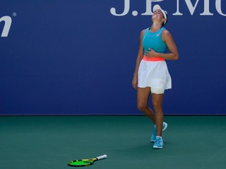 Jennifer Bradyová po postupe do štvrťfinále na US Open 2020.