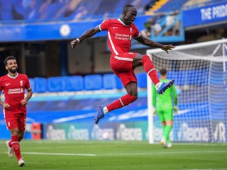 Sadio Mané v zápase Chelsea - Liverpool FC.