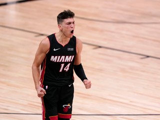 Tyler Herro z Miami Heat vo finále Východnej konferecie NBA.