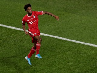 Kingsley Coman po strelení rozhodujúceho gólu.