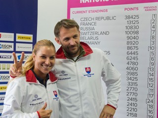 Dominika Cibulková a Matej Lipták.