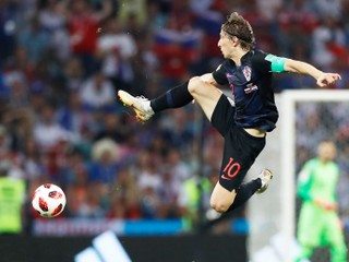 V hre o titul majstra sveta zostali aj Chorváti. Na snímke Luka Modrič z Realu Madrid. 